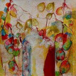 "La Porte" - Mixte sur Papier/carton - 40/40 cm